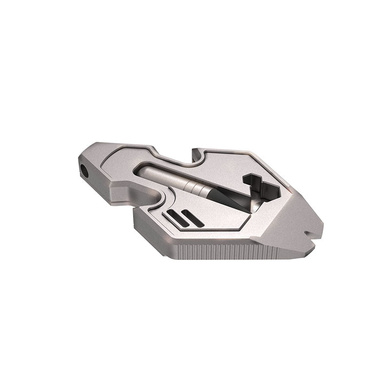 Flounder 2.0 Titanium EDC Pendant - 13-in-1 Multi-Tool Keychain
