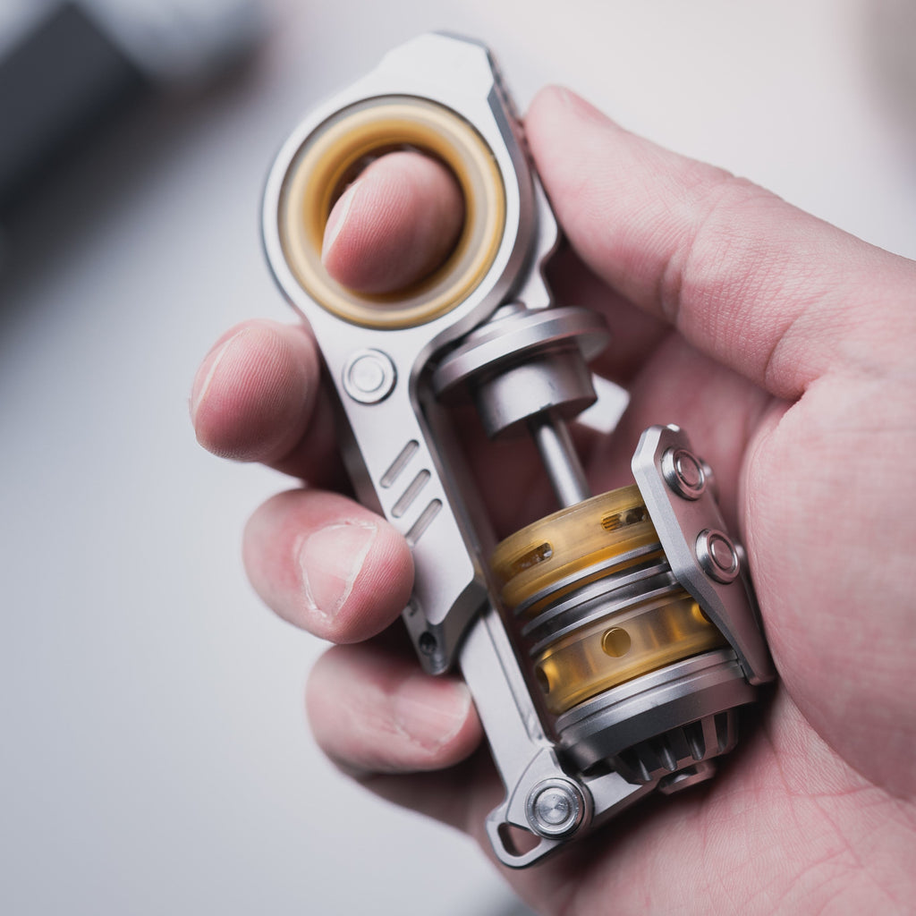 Fidget Spinner Slider – Sinian Titanium Multi-Mode Ratchet Premium EDC Toy