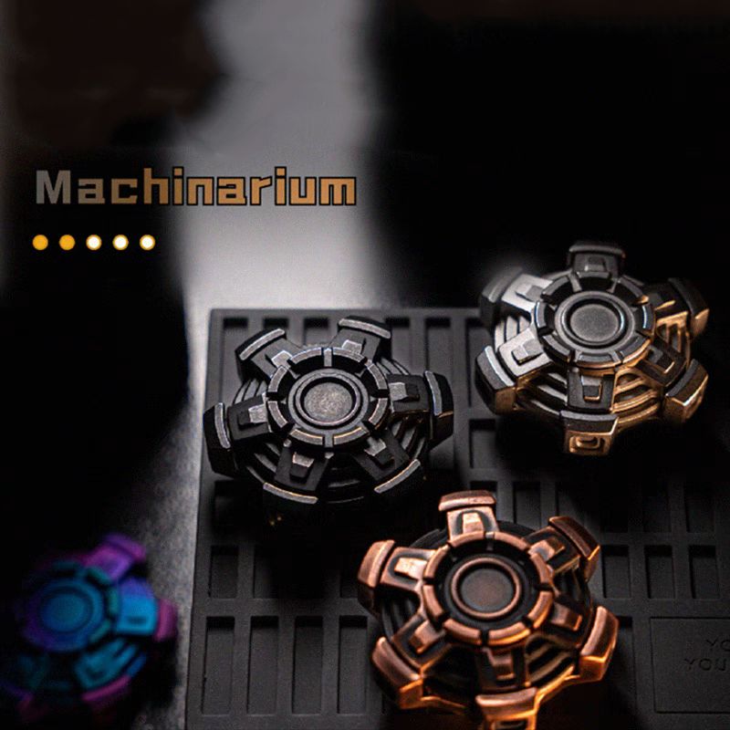 Stainless Steel Machinarium Fidget Spinner - Dual Ring EDC