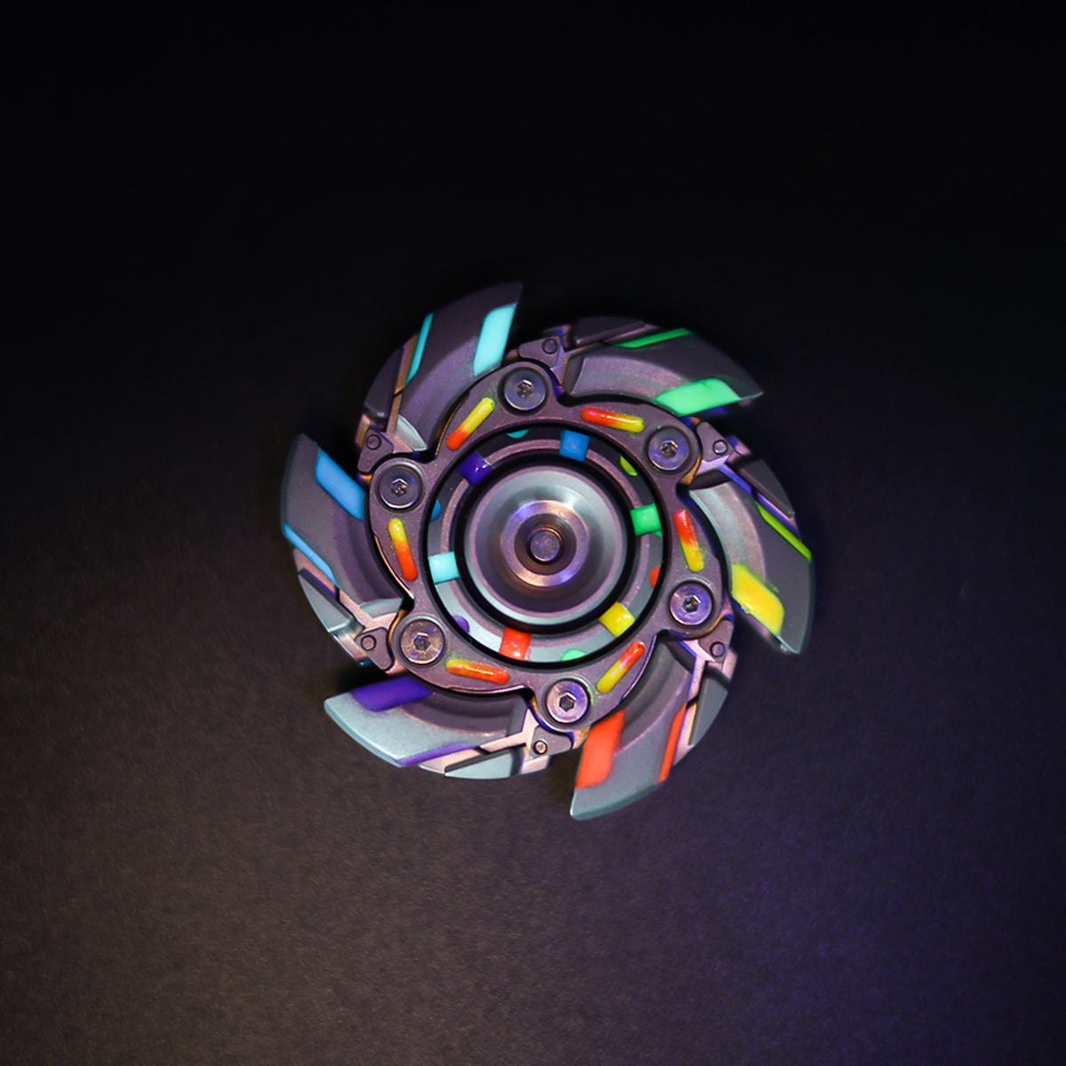 WarpFang Mecha Fidget Spinner | Stainless Steel EDC Stress Relief Toy
