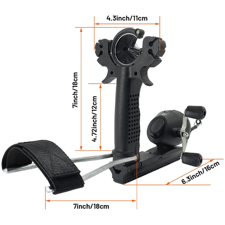 Slingshot for Adults – Wrist Brace Foldable Hunting Fishing Slingshot with Reel & Arrows Kit