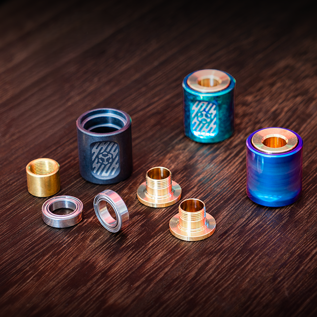 SpinCore Titanium Fidget Spinner Pendant - EDC Stress Relief Necklace