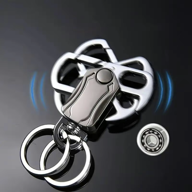 UniKey EDC Car Keychain Multi-Tool | Box Cutter, Fidget Spinner & Phone Stand