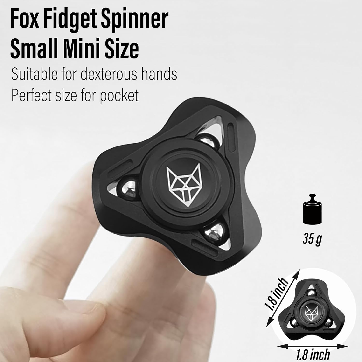 Helix Turbo Metal Fidget Spinner - Torpedo Design with Detachable Parts High Spin EDC
