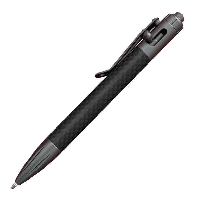 Tactical Pen Carbon Fiber Bolt-Action – Tungsten Steel Glass Breaker EDC Pen