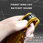 Fidget Toy 3-in-1 Ratchet Spinner Launcher - Fold n Fire Alloy Glock Colt EDC Stress Relief