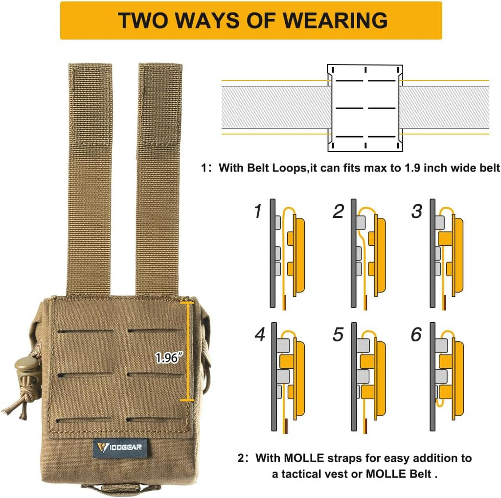 QuadSecure Tactical Utility Pouch - MOLLE Compatible Multi-Tool Organizer