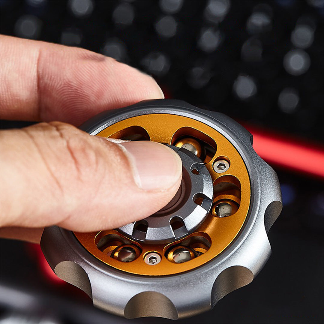 Fidget Spinner Metal Ferris Wheel Cyberpunk - Scepter Aluminum Alloy R188 Bearing 3min EDC