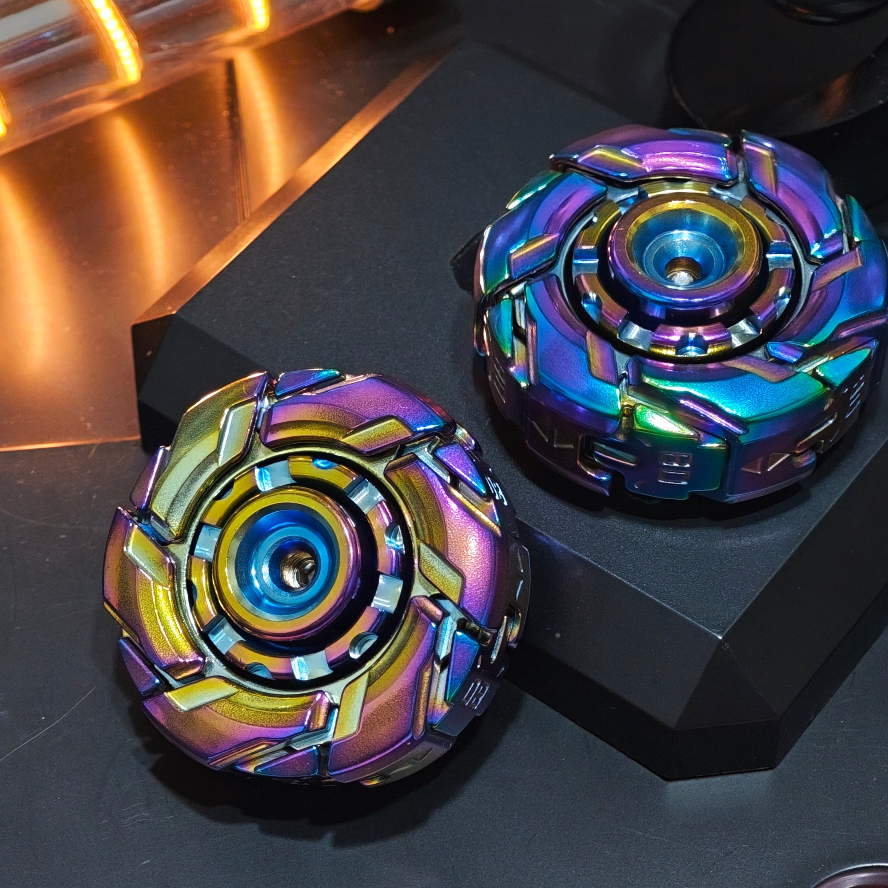 WarpFang Mecha Fidget Spinner | Stainless Steel EDC Stress Relief Toy