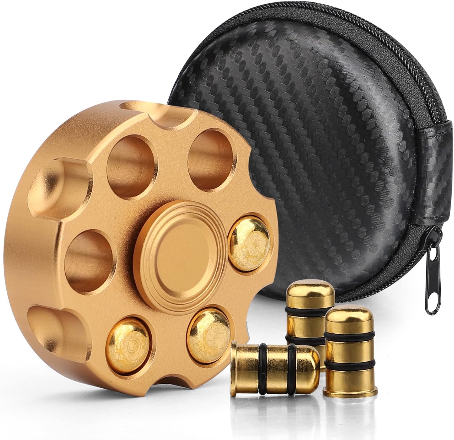 Spin Chamber Revolver Fidget Spinner - Metal EDC Stress Relief Toy
