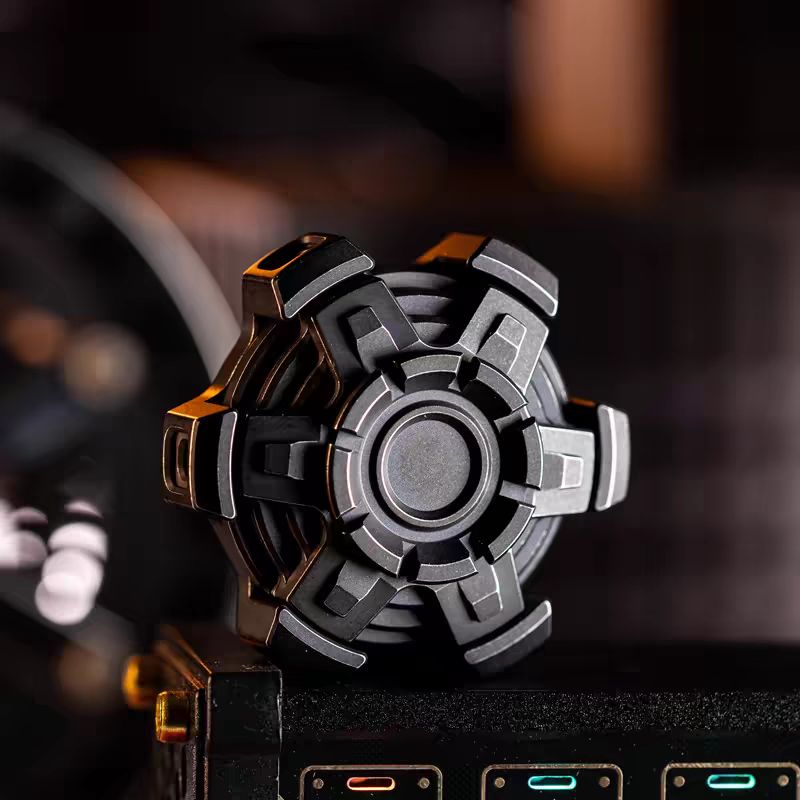Stainless Steel Machinarium Fidget Spinner - Dual Ring EDC