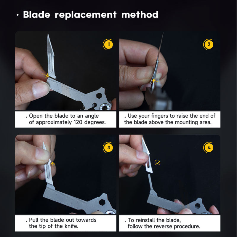 Keymaster Titanium 12-in-1 EDC Multi-Tool - Compact Versatile Design
