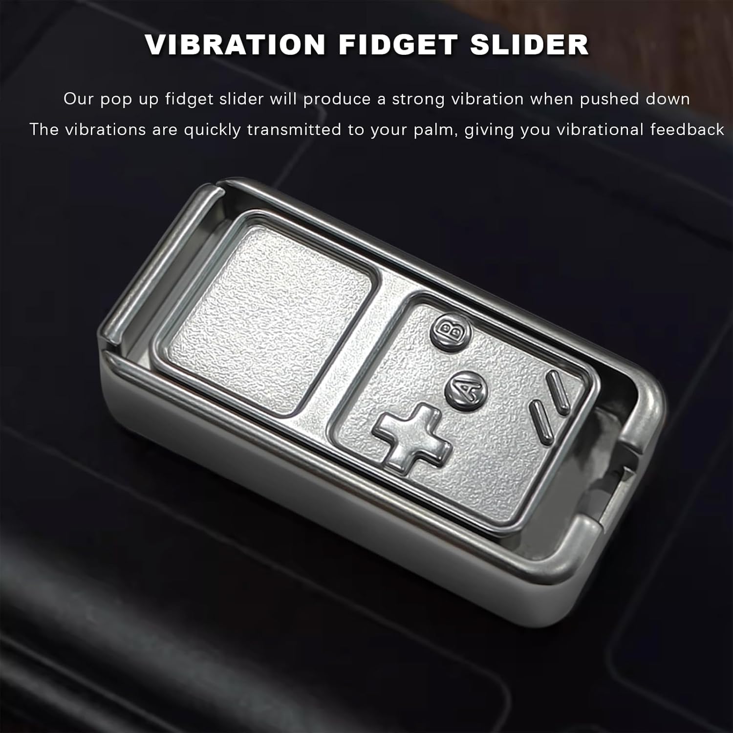 Fidget Slider Metal Fidget Slider CNC Alloy Game Console Magnetic Haptic Stress Relief EDC Toy