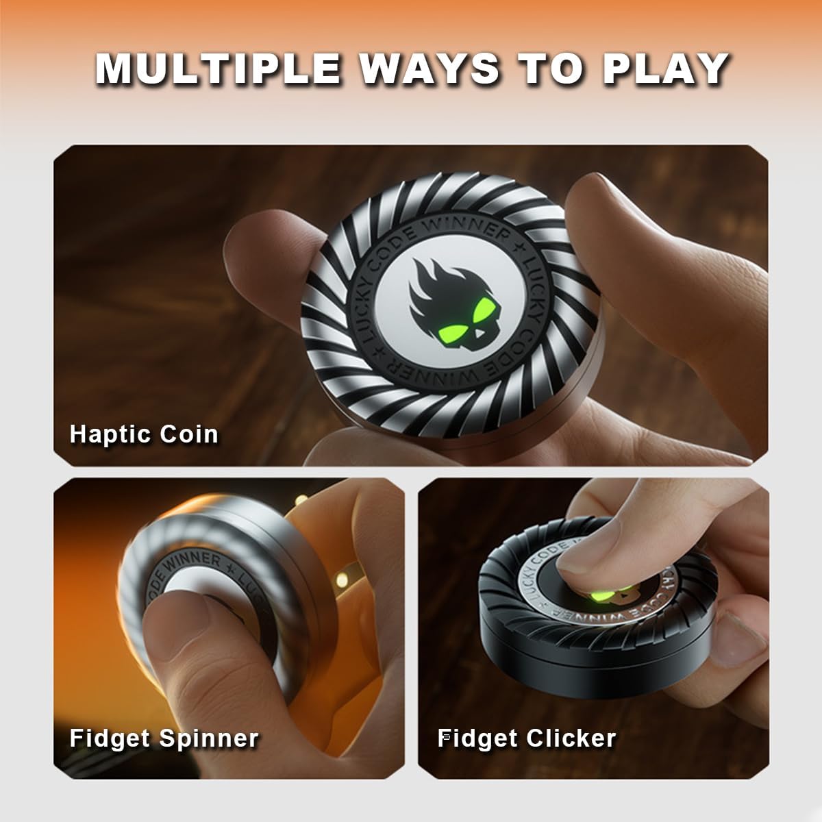 Fidget Spinner Metal 3-in-1 Torpedo Detachable EDC Stress Relief Focus Desk Toy