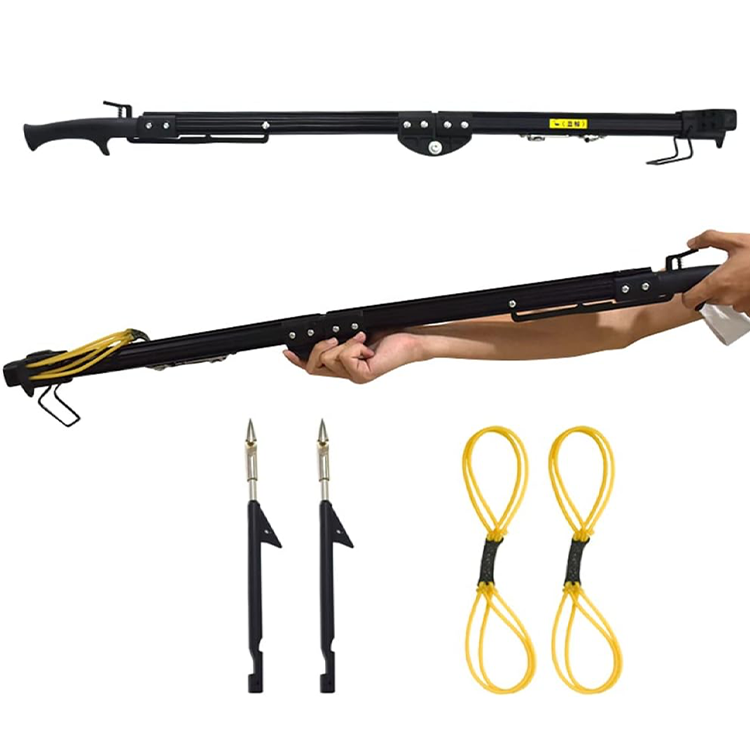 Tactical Slingshot – Collapsible Fishing Line Gun with Laser Sight & Reel for Outdoor Fishing