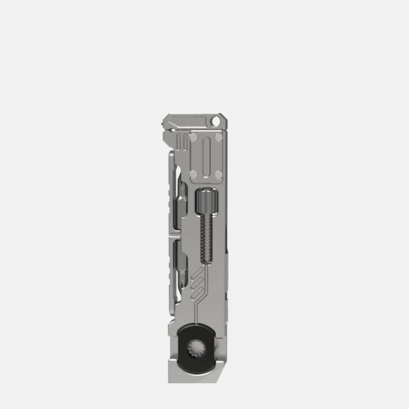 PryMax 2.0 Titanium All-in-1 Multi-Function Pry Bar - GR5 with 12 Tools & 5 Tritium Slots EDC