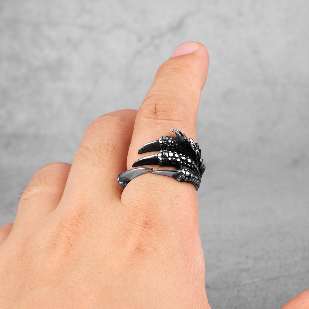 Dragon Ring – Evil Claw Gothic Fantasy Punk Hip Hop Biker Statement Ring