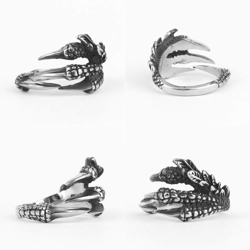 Dragon Ring – Evil Claw Gothic Fantasy Punk Hip Hop Biker Statement Ring