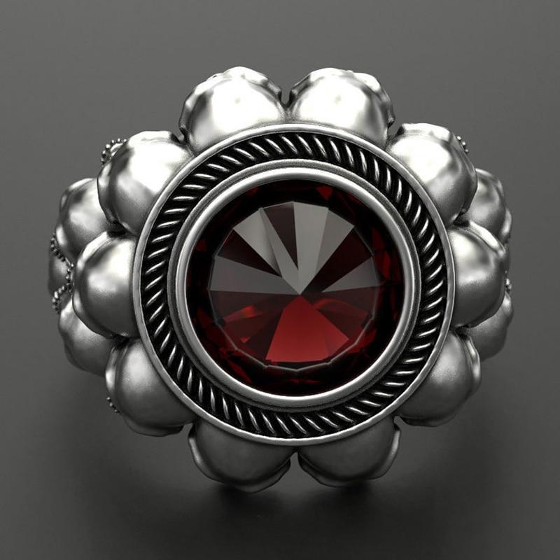Skull Ring – Aneka Crystal Zircon Gothic Punk Biker Statement