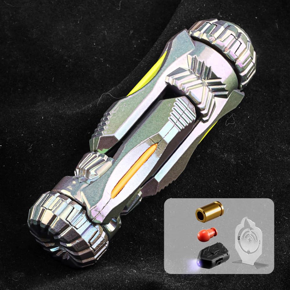 Vortex Blaster Mini Alloy EDC Toy | Shell Ejection & Glow Strip Fidget Blaster