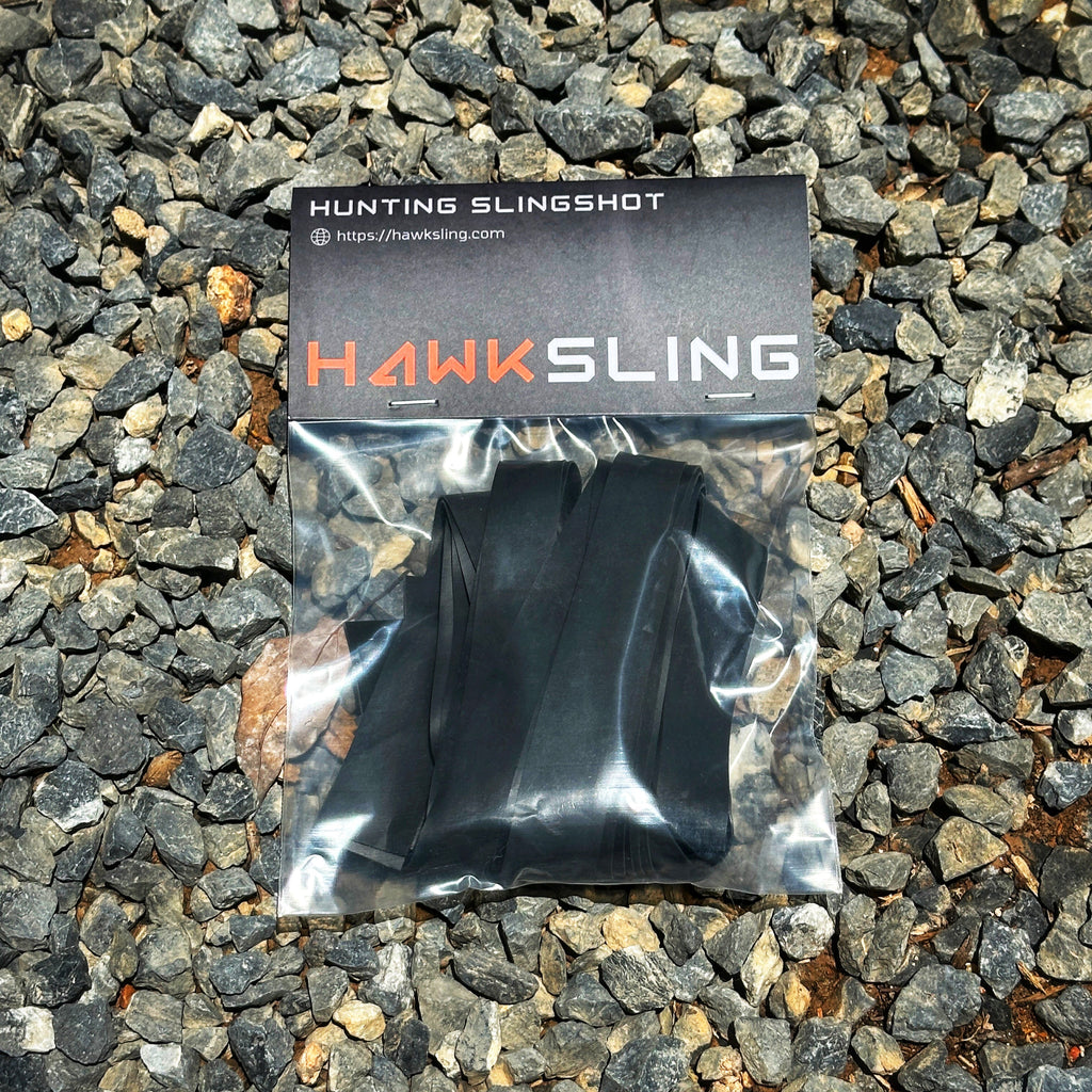 Powerful Slingshot Bands – 10-Pack 0.65mm Precision Flat Bands Tapered 20mm→12mm for Long-Range Shooting