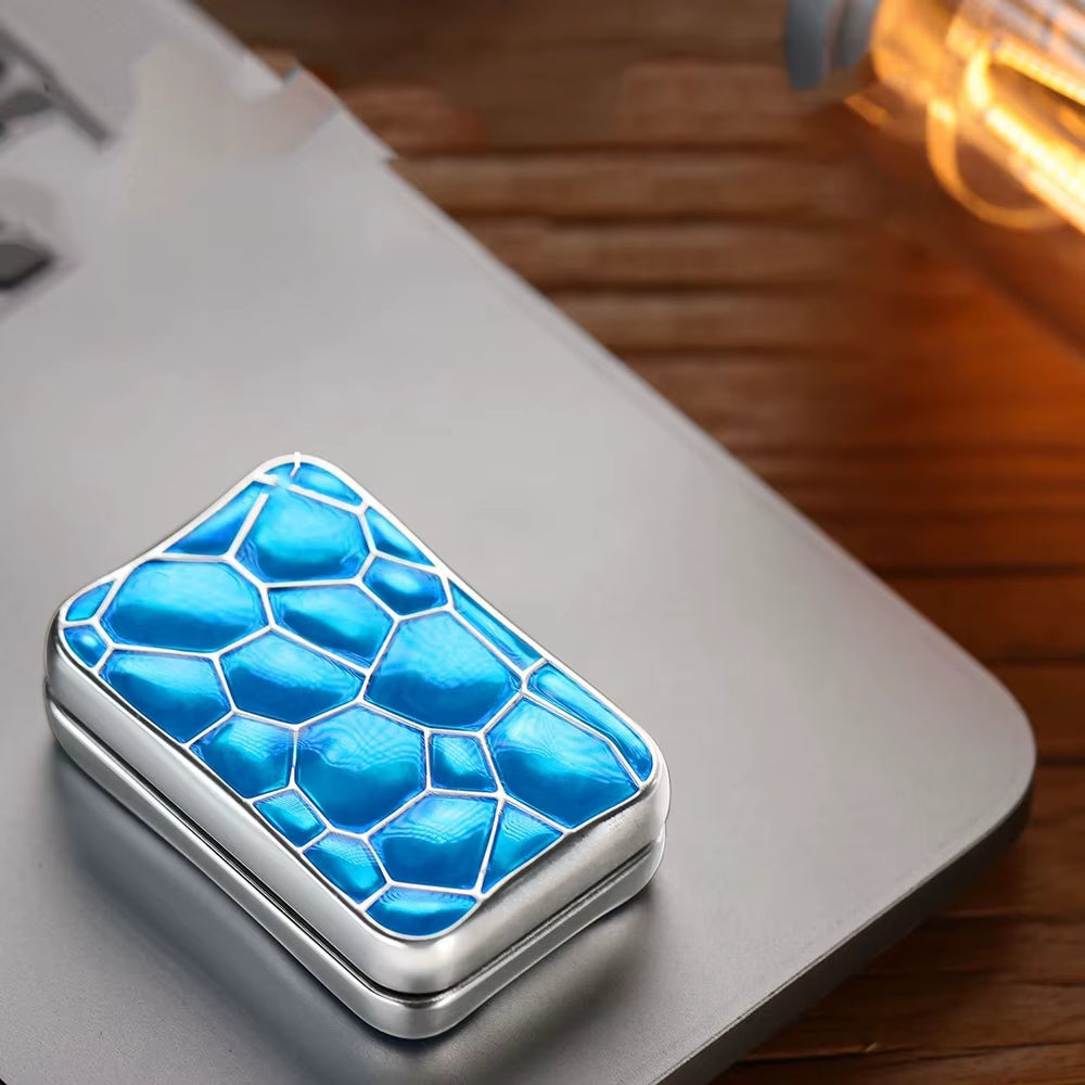 Magnetic Fidget Slider Full Metal Infinity Push Water Cube Stress Relief EDC Desk Toy