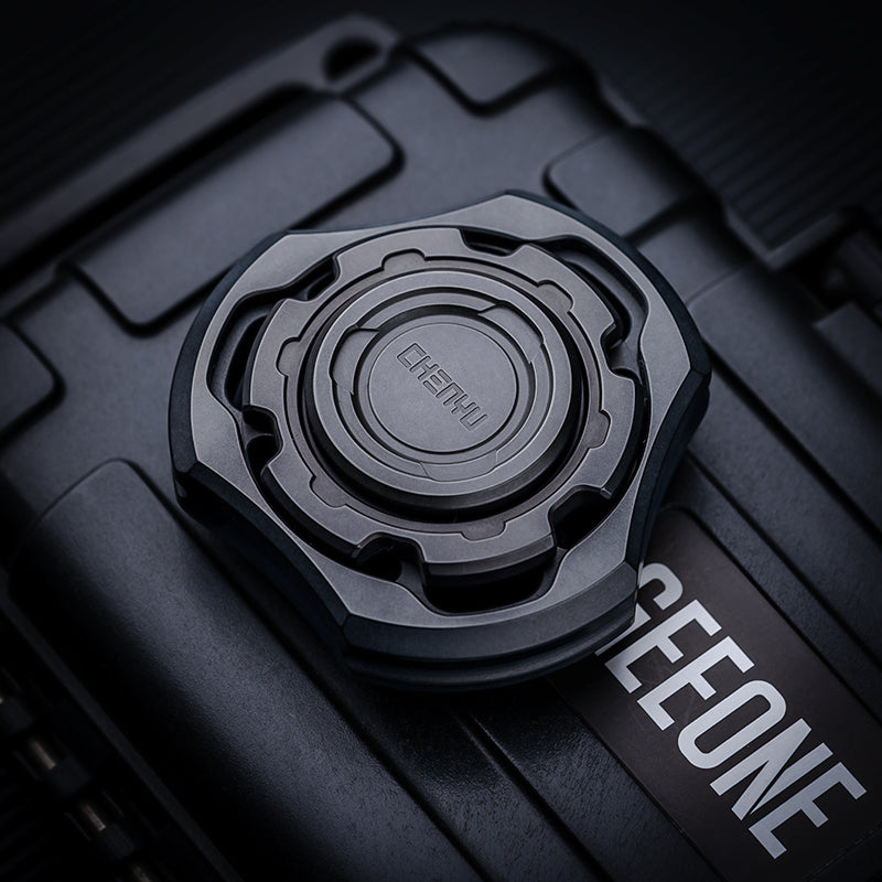Titanium Compound Gyro Fidget Spinner - Multi-Axis Linkage Modular EDC Stress Relief