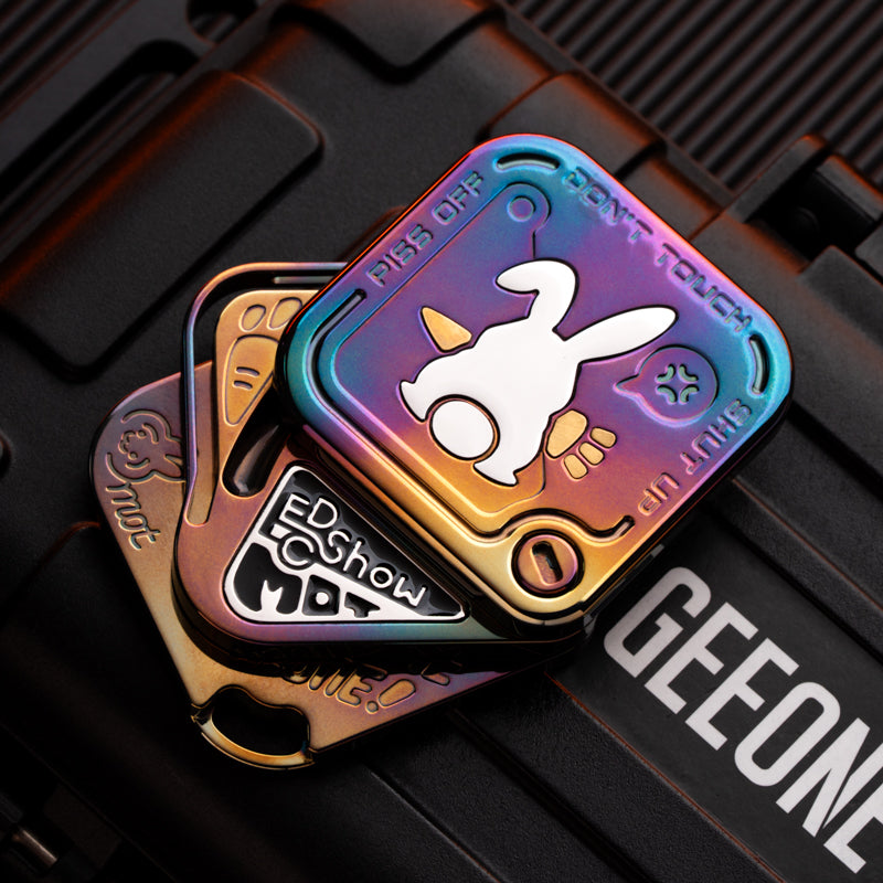 Polar Flash SNAP Magnetic Triple-Slide EDC Fidget - Titanium & Zirconium