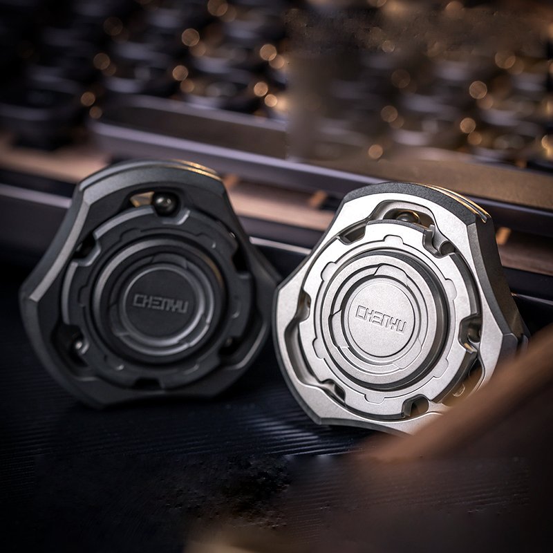 Titanium Compound Gyro Fidget Spinner - Multi-Axis Linkage Modular EDC Stress Relief