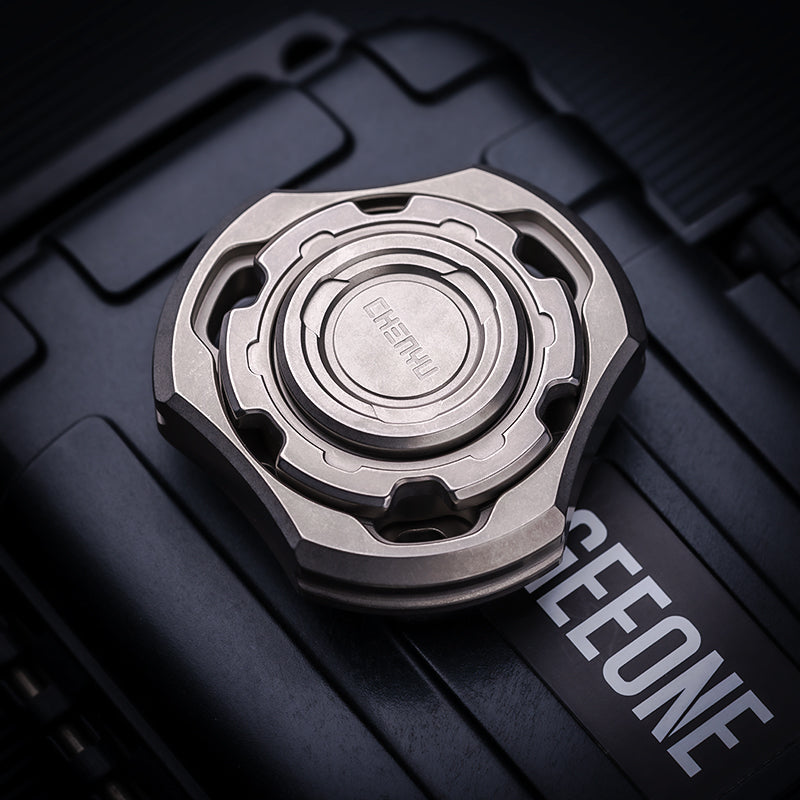 Titanium Compound Gyro Fidget Spinner - Multi-Axis Linkage Modular EDC Stress Relief