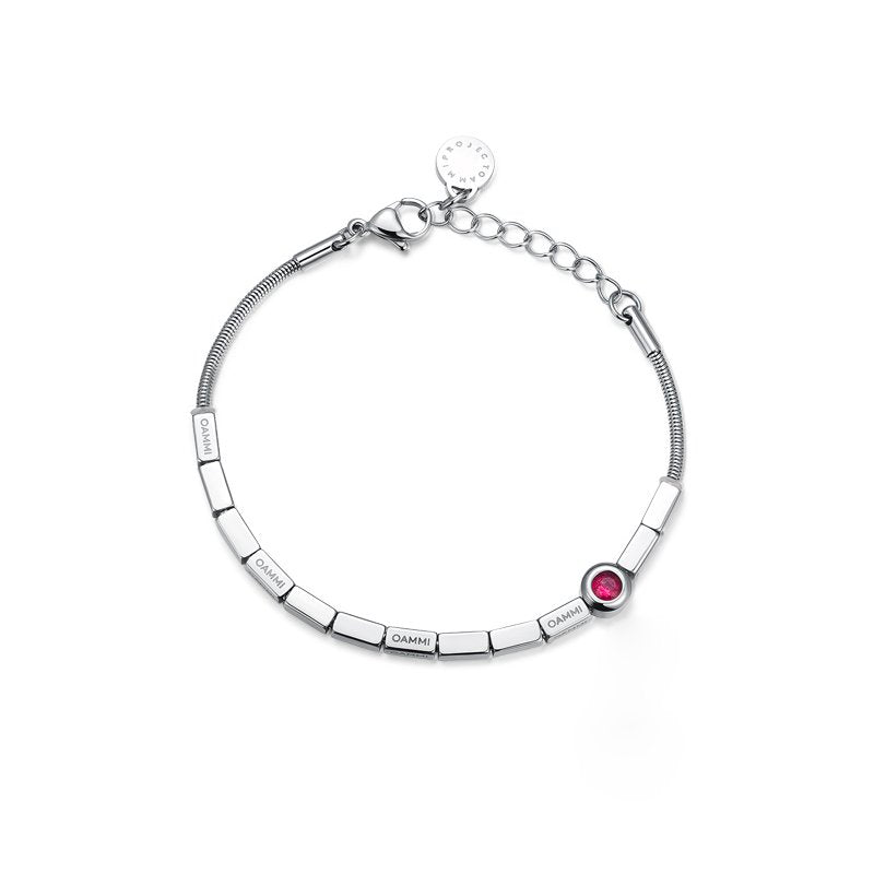 Cosmic Prism Unisex Geometric Steel Cube Link Bracelet | Modular Design