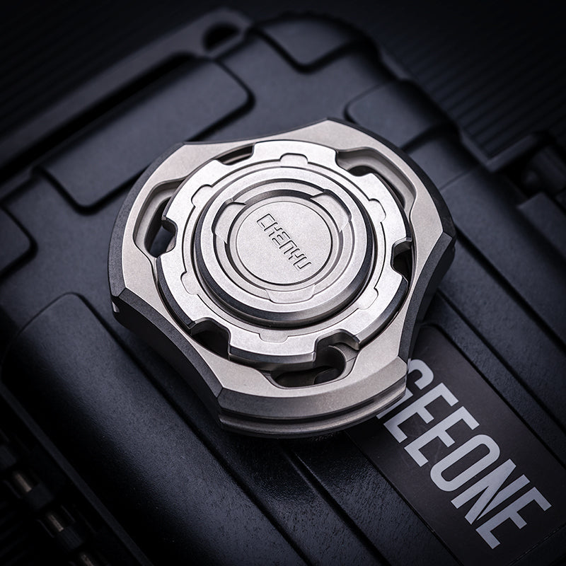Titanium Compound Gyro Fidget Spinner - Multi-Axis Linkage Modular EDC Stress Relief