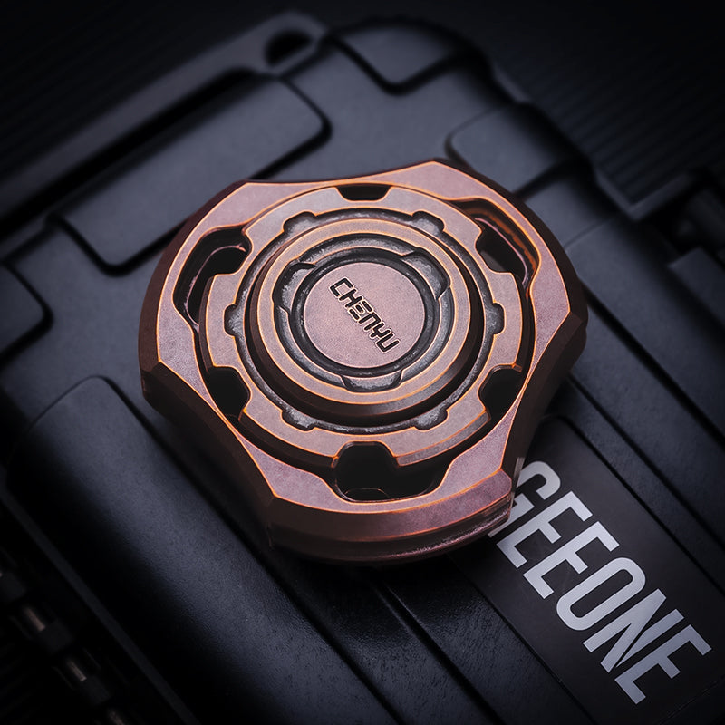 Titanium Compound Gyro Fidget Spinner - Multi-Axis Linkage Modular EDC Stress Relief