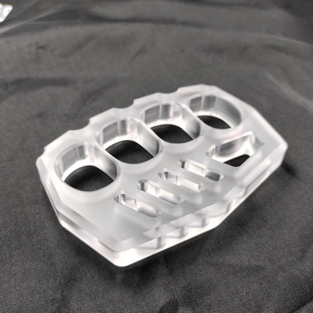 PVC Plastic Knuckles - Four Finger 14mm Ultra Thick Non-Metal Lightweight
