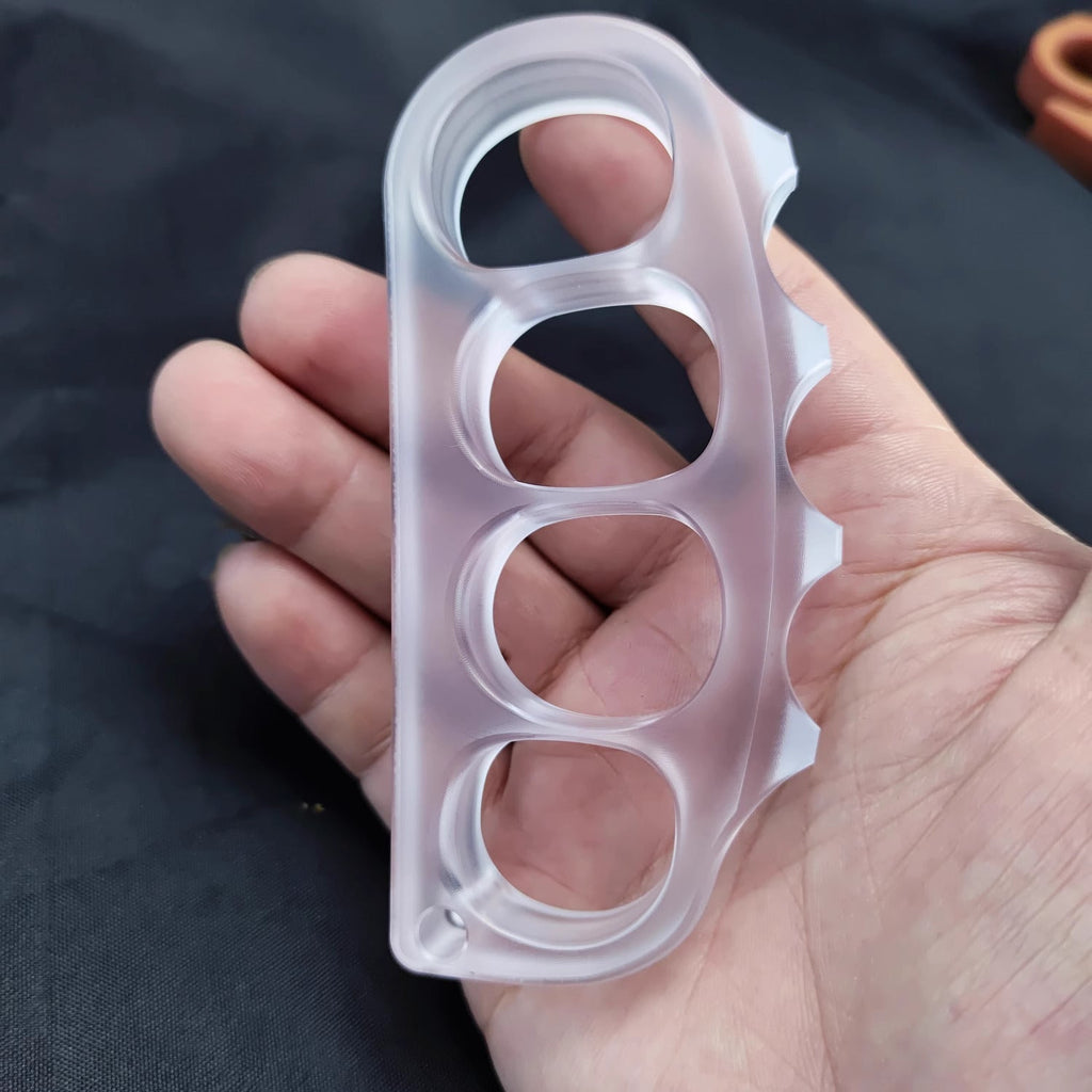 Plastic Knuckles | Pea Pod Knuckle Duster Self Defense Knuckles - Non-Metal Tactical Knuckles 30g