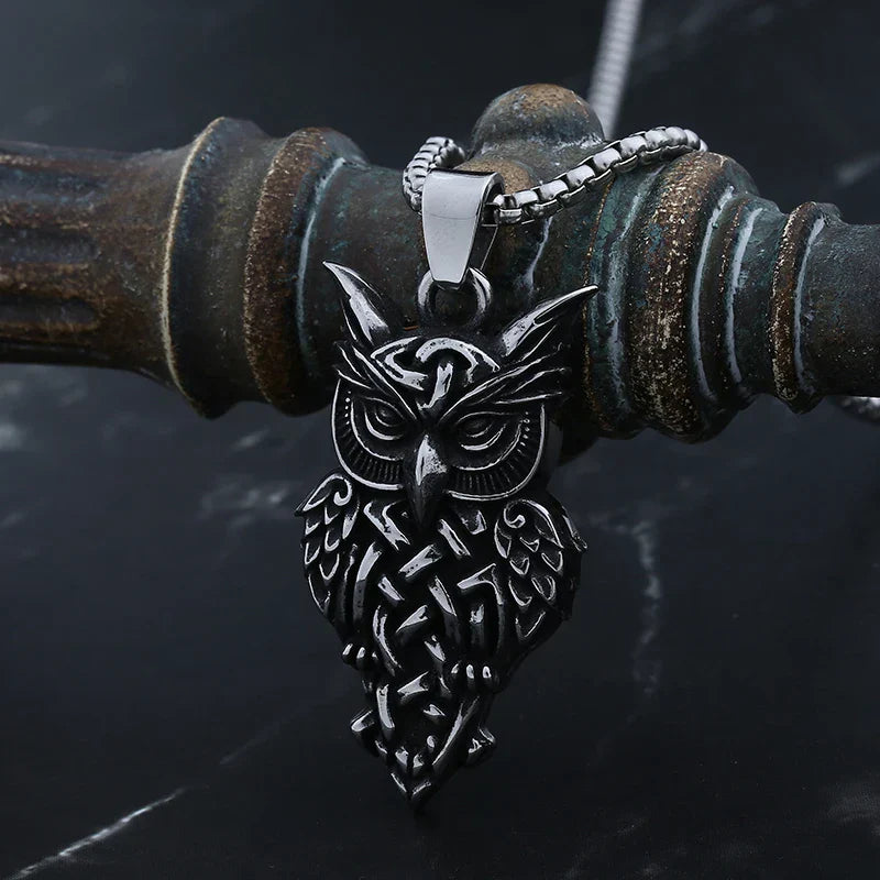 Owl Necklace – Majestic Pendant Gothic Punk Dark Statement