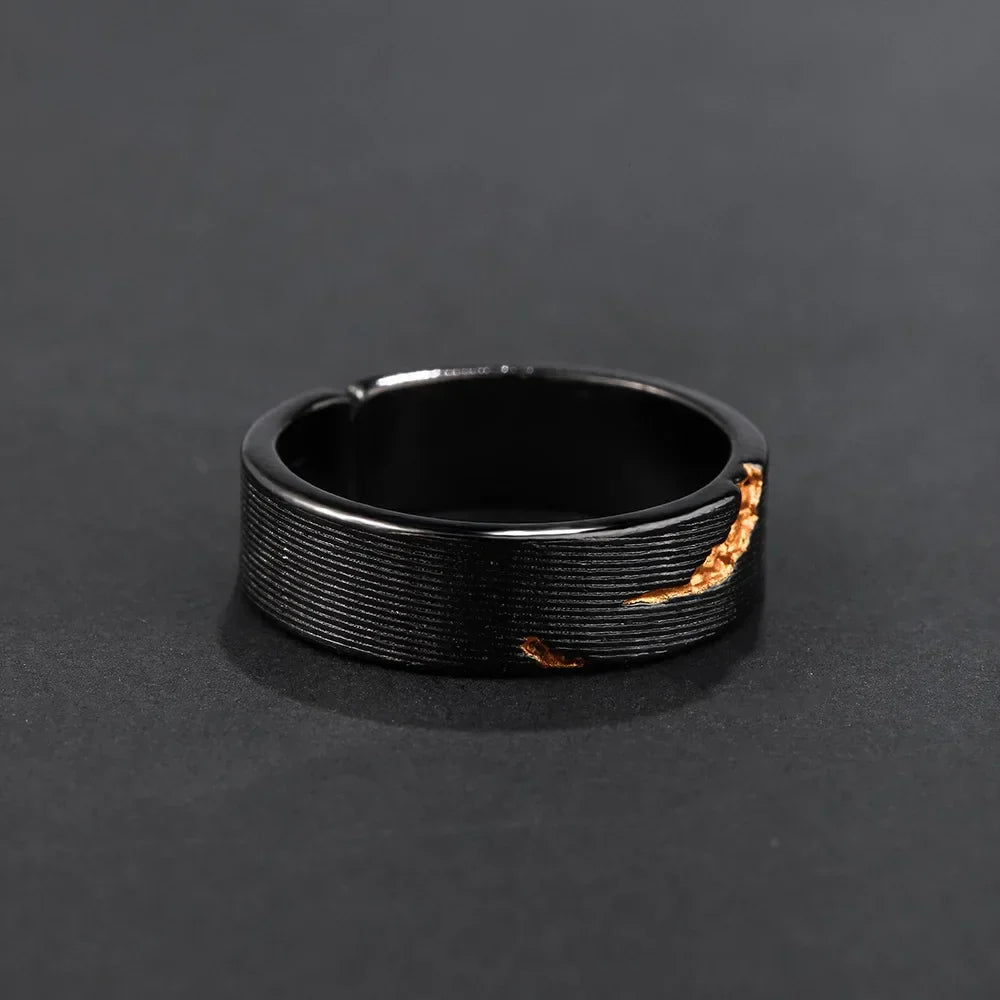 Viking Ring – Dark Storm Lightning Gothic Punk Adjustable Statement Ring
