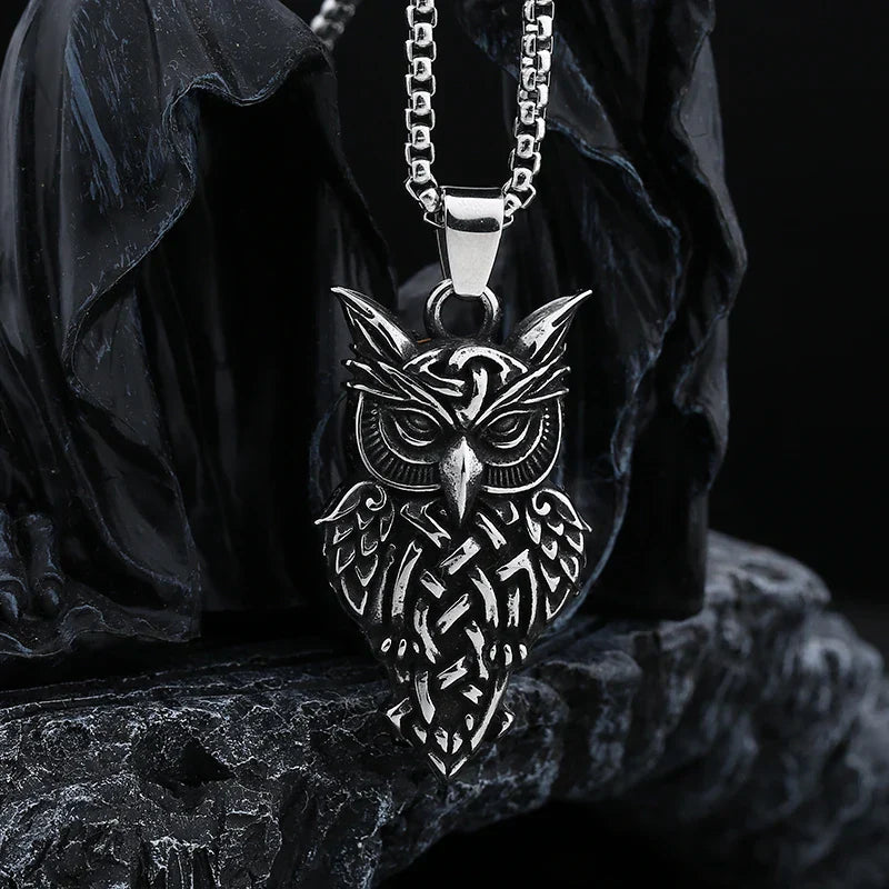 Owl Necklace – Majestic Pendant Gothic Punk Dark Statement