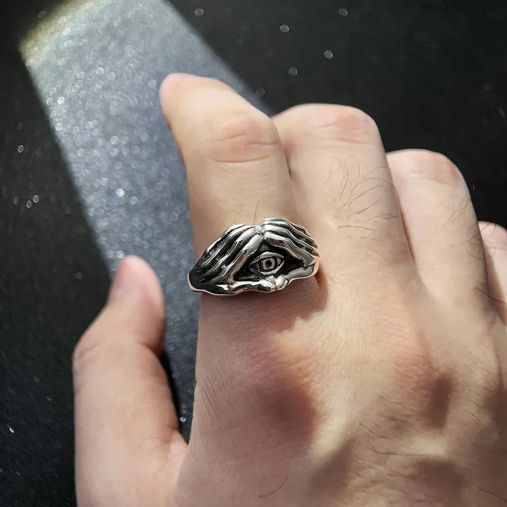 Eye Ring – Omnisight Guardian Peace Gothic Vintage Punk Statement