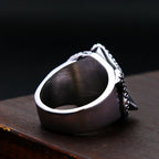 Norse Ring – All-Seeing Eye Pyramid Octopus Tentacle Gothic Punk Amulet Ring