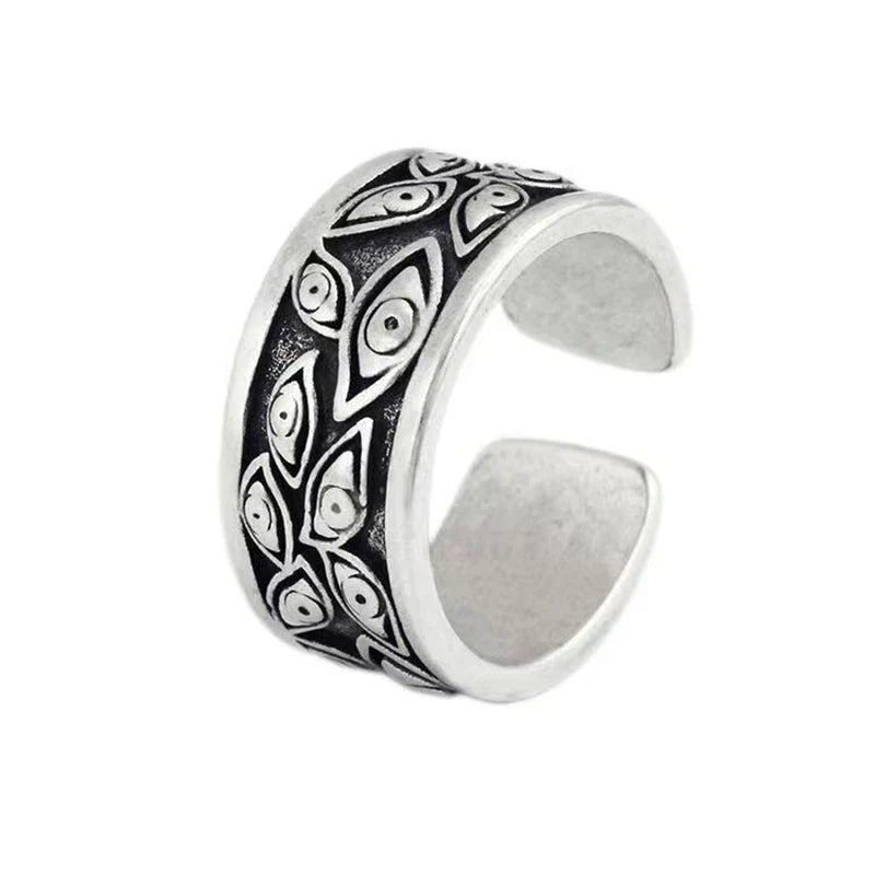 Evil Eye Ring – Devil Gothic Punk Vintage Retro Statement