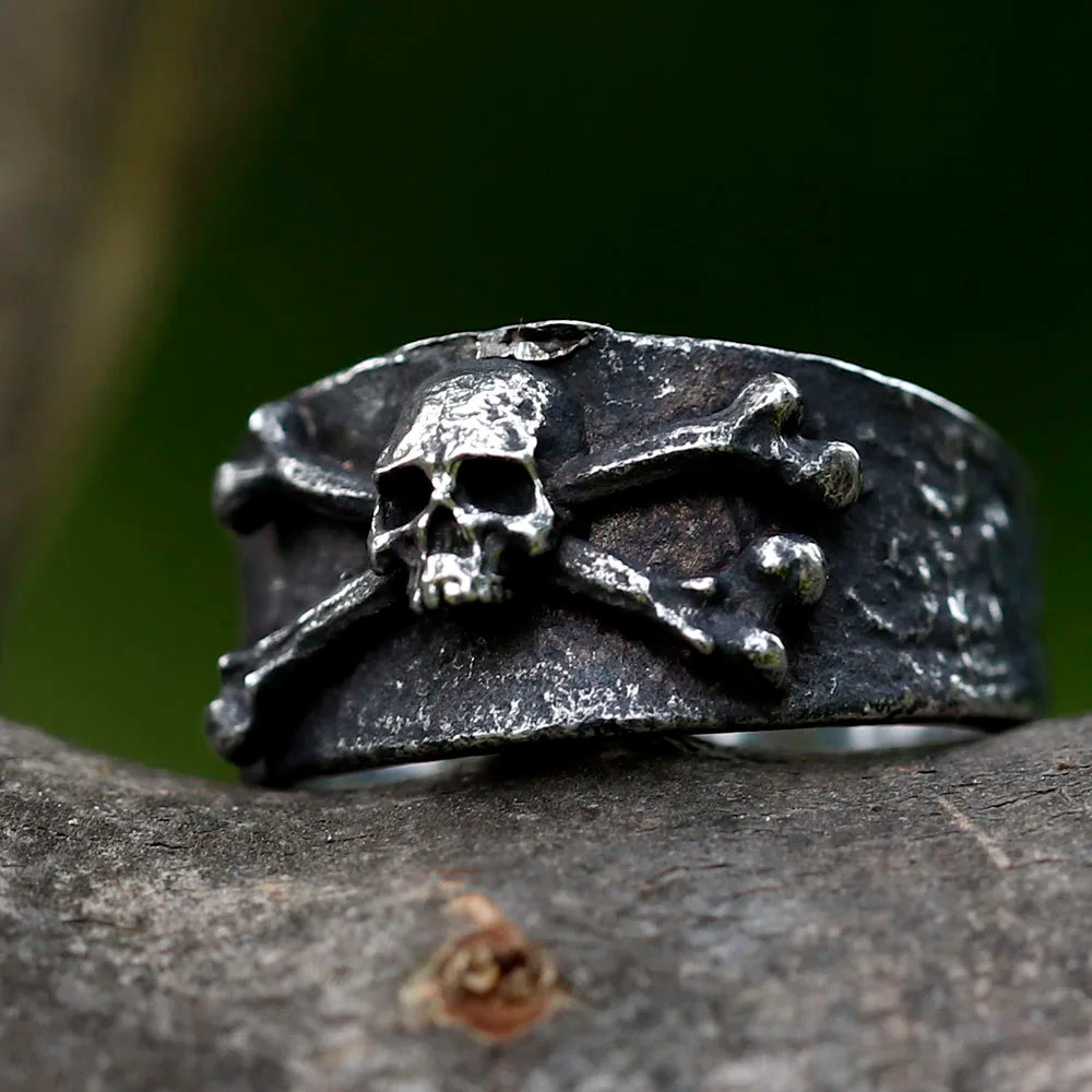 Viking Ring – Toxic Skull Poison Punk Gothic Biker Statement