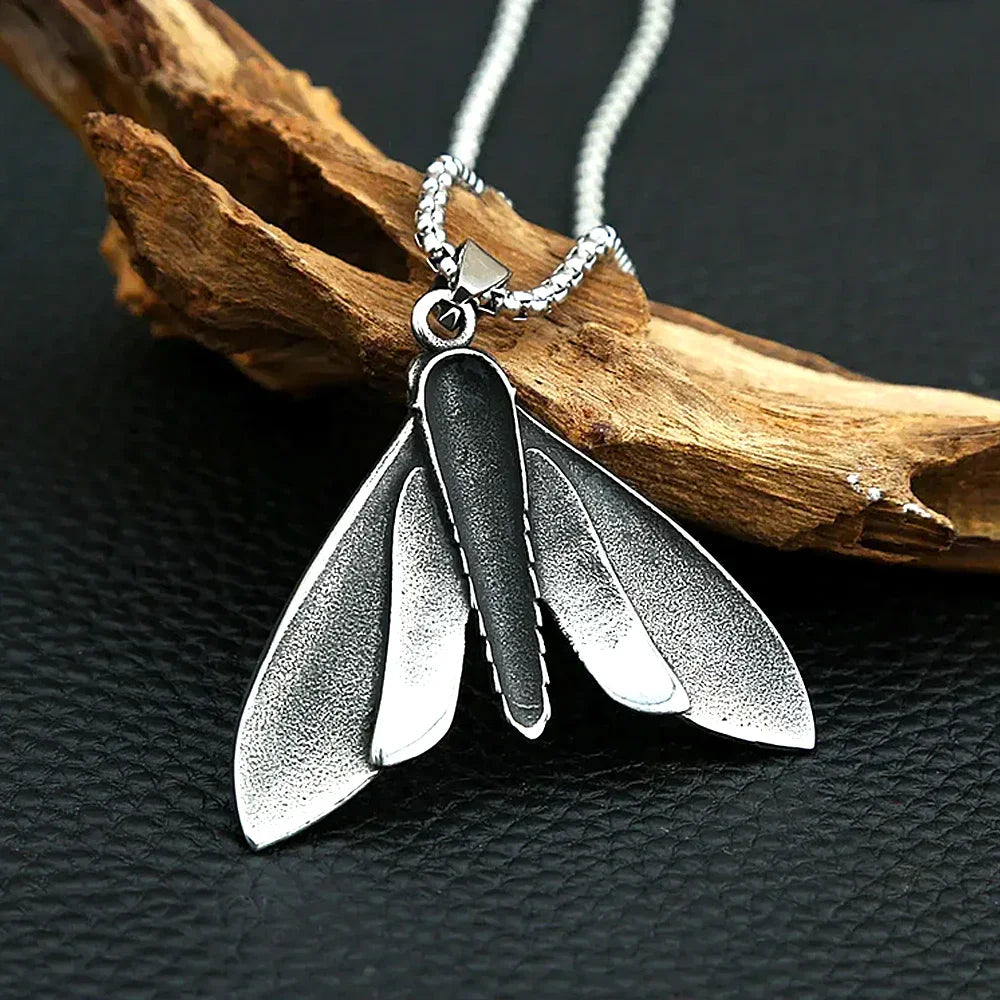 Skull Necklace – Death Moth Gothic Punk Pendant