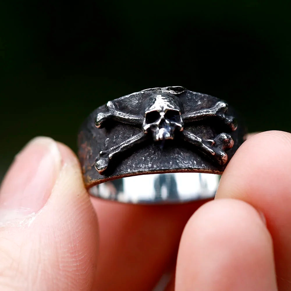 Viking Ring – Toxic Skull Poison Punk Gothic Biker Statement