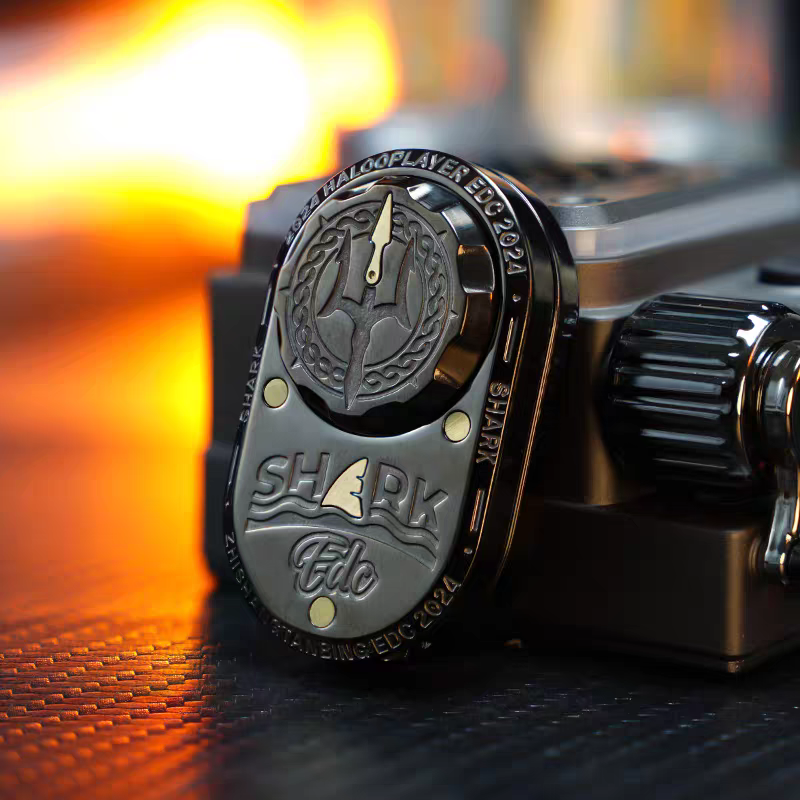 SharkPulse Precision EDC Fidget Toy - Multi-Track Slider with Mechanical Sound