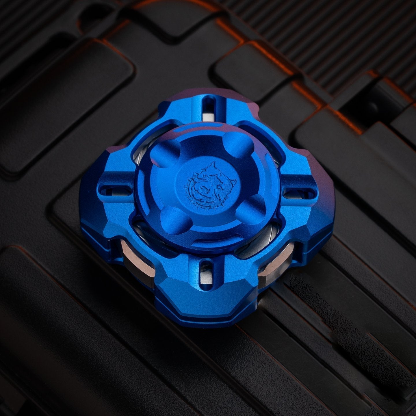 Nebula in Gyre M4 Mortise & Tenon Fidget Spinner - Four-Leaf Linkage