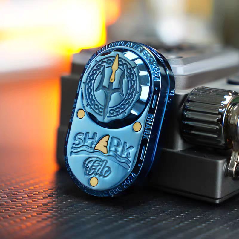 SharkPulse Precision EDC Fidget Toy - Multi-Track Slider with Mechanical Sound
