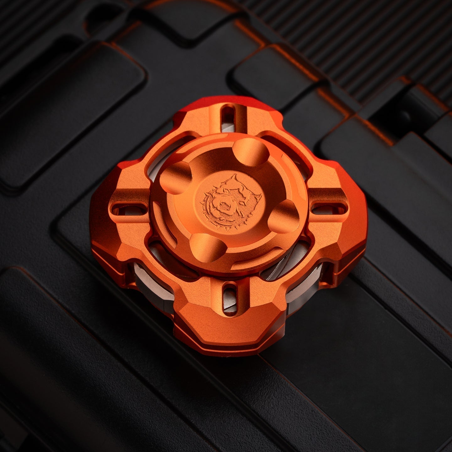 Nebula in Gyre M4 Mortise & Tenon Fidget Spinner - Four-Leaf Linkage