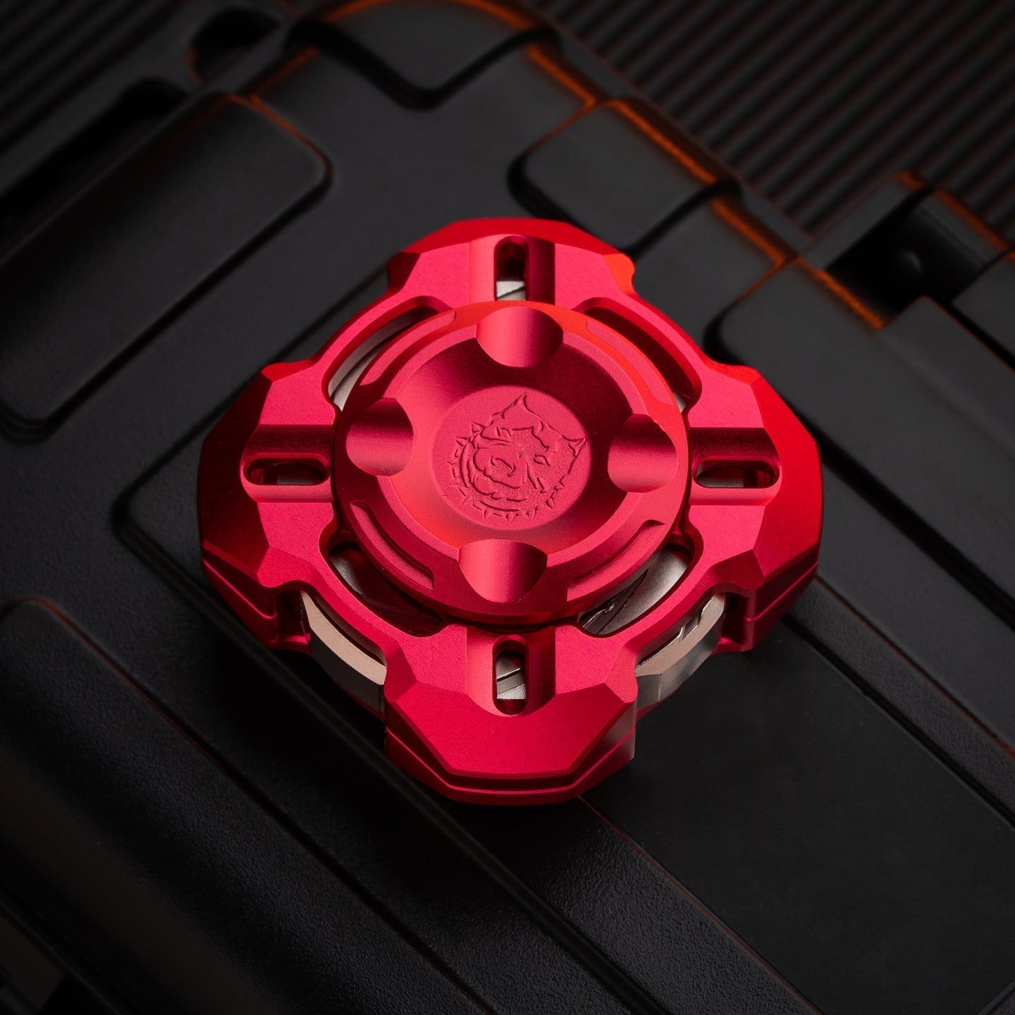 Nebula in Gyre M4 Mortise & Tenon Fidget Spinner - Four-Leaf Linkage