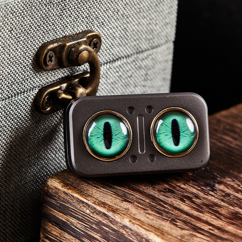 Owl Fidget Coin Titanium Magnetic Spinner - 360° Stress Relief EDC